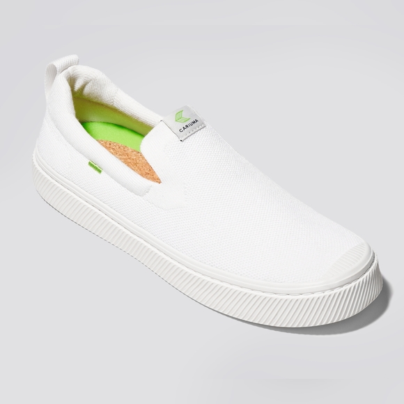 Cariuma Shoes - Women's Size 8 CARIUMA IBI White Bamboo Knit Slip-on Sneaker